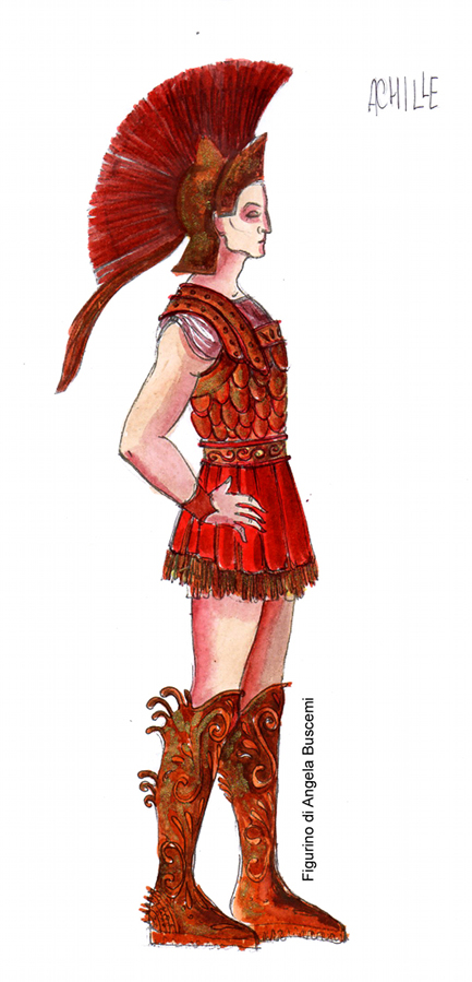 Figurino di Angela Buscemi &mdash; Achille, roi de Phtiotide