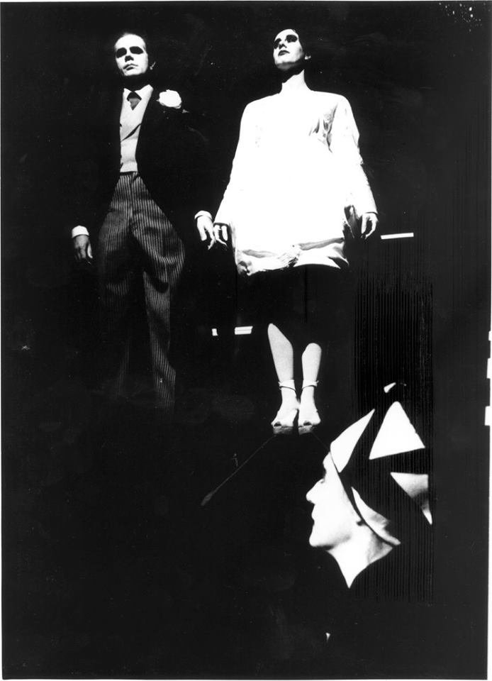 Biancaneve - foto di scena bianco-nero, primo opera lirica Cristian Taraborrelli 1993 Roma