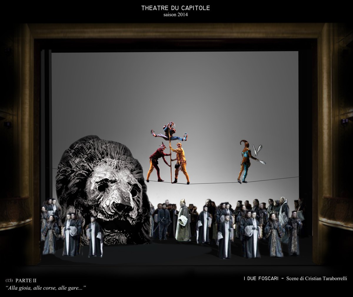 Storyboard 15 - Alle gioie, alle corse, alle gare: carnevale veneziano con equilibristi e leone
