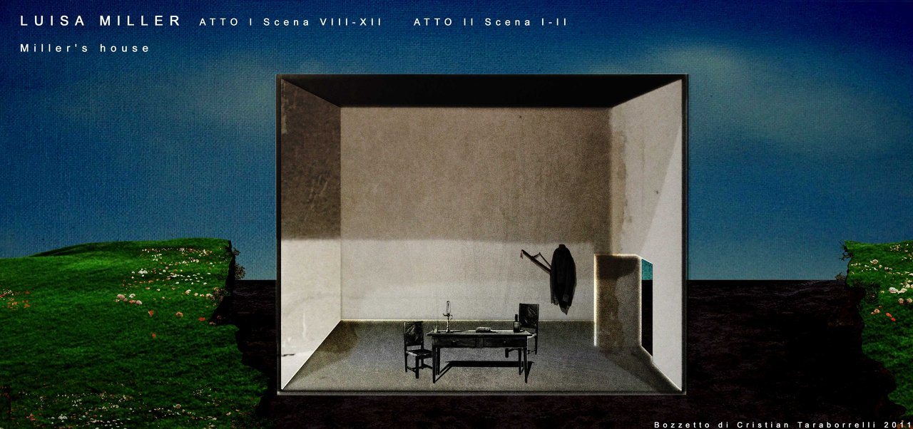 Luisa Miller — Miller's house. Bozzetto Cristian Taraborrelli 2011