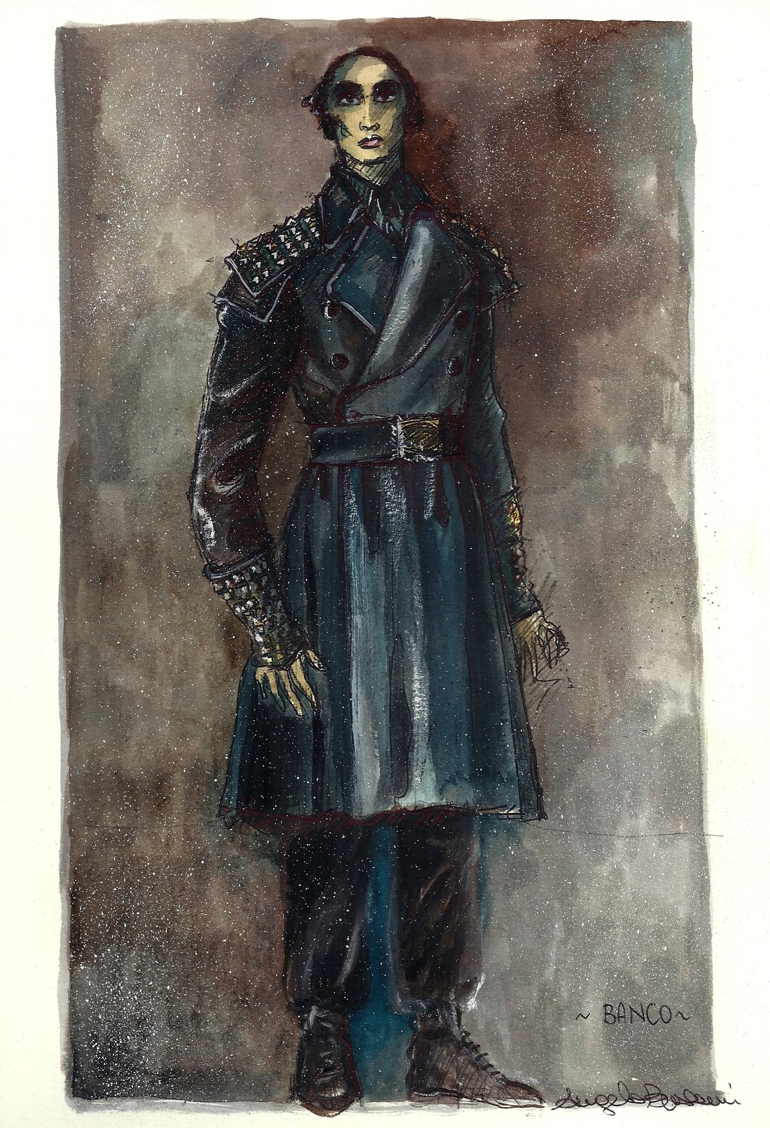 Figurino di Angela Buscemi &mdash; Banco, uniforme militare, La Scala 2013