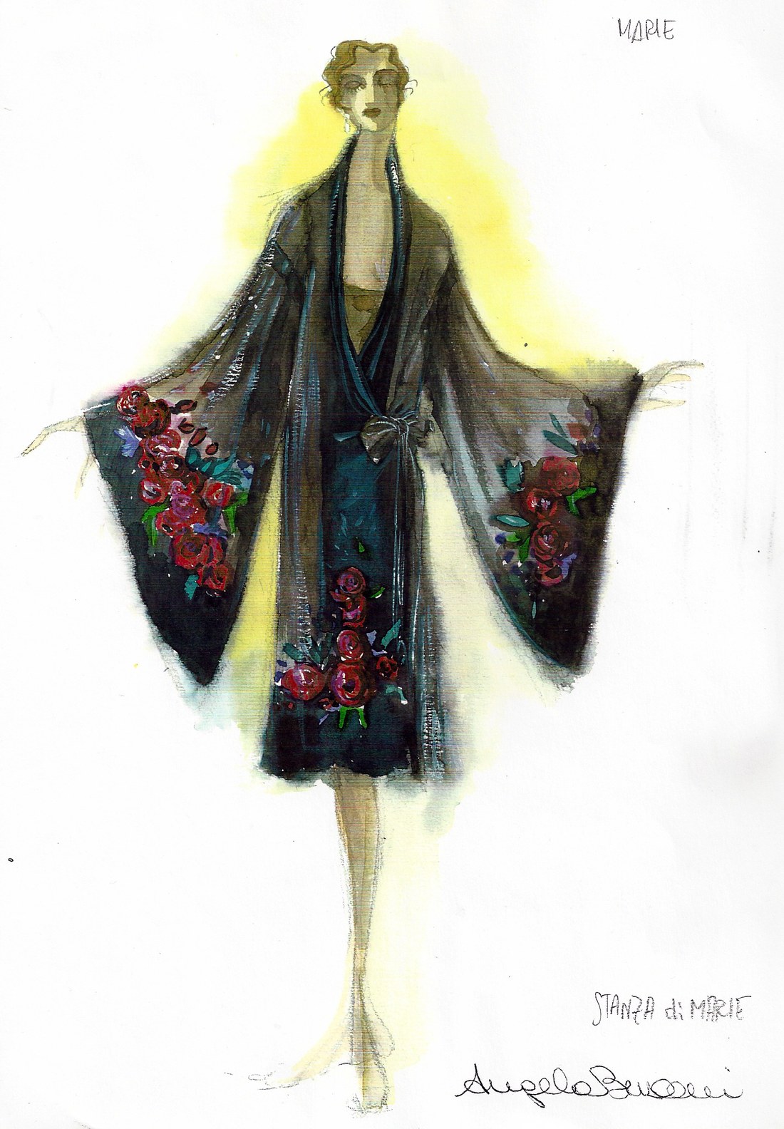Figurino di Angela Buscemi — Marie Galante, abito da cabaret-da-porto, Roma 2007