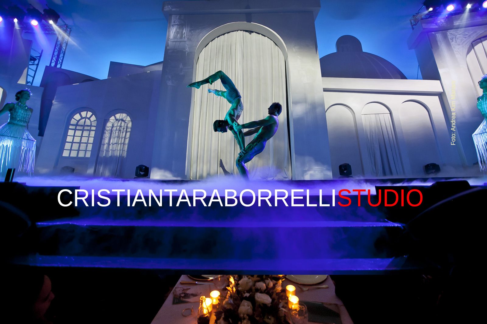 NCB Convention — videomapping con Colosseo proiettato sull'architettura razionalista