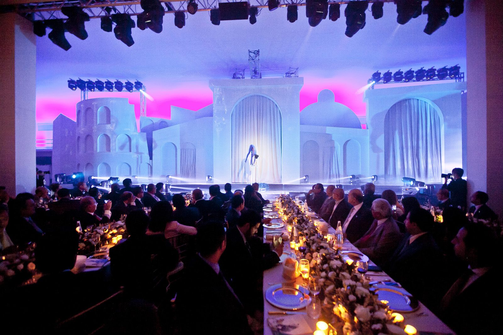 Performance aerea — vista panoramica