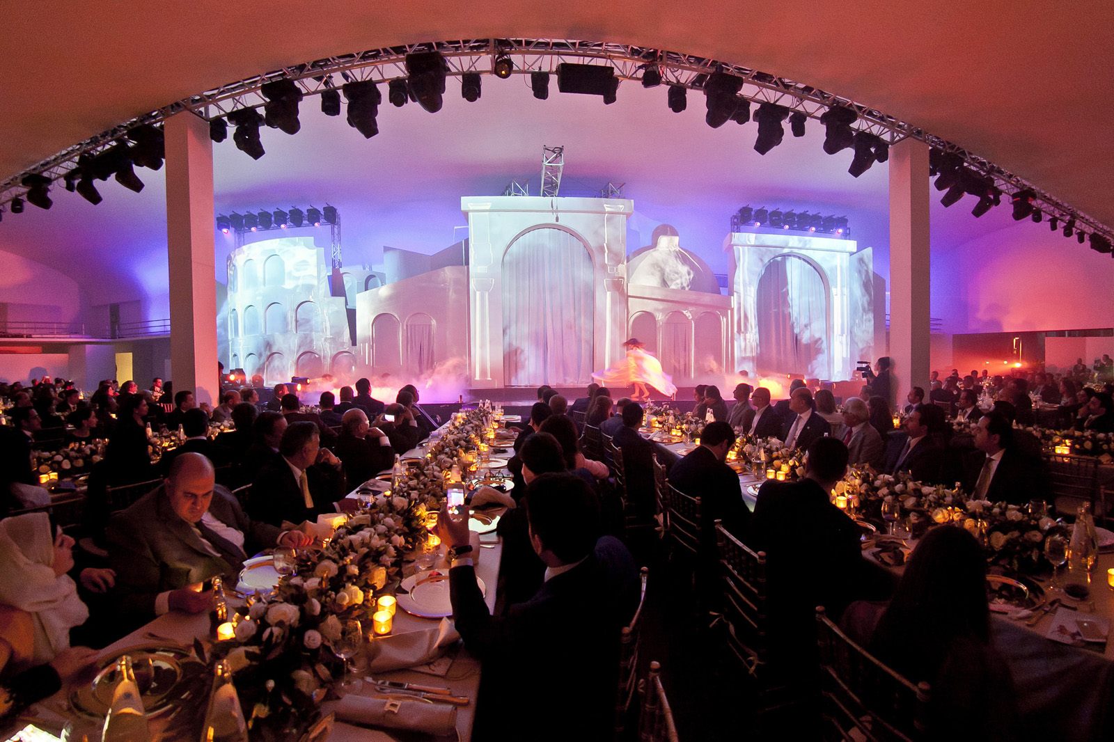 Panoramica gala dinner — 500 ospiti