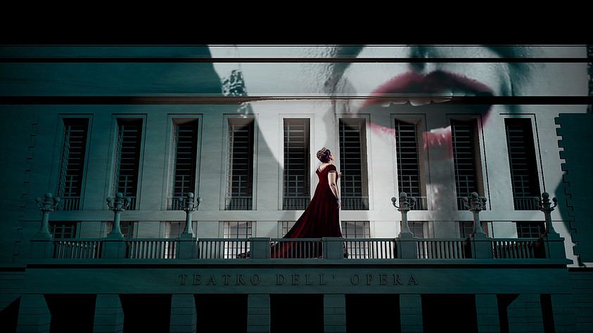 L'Opera Illumina il Natale — projection detail