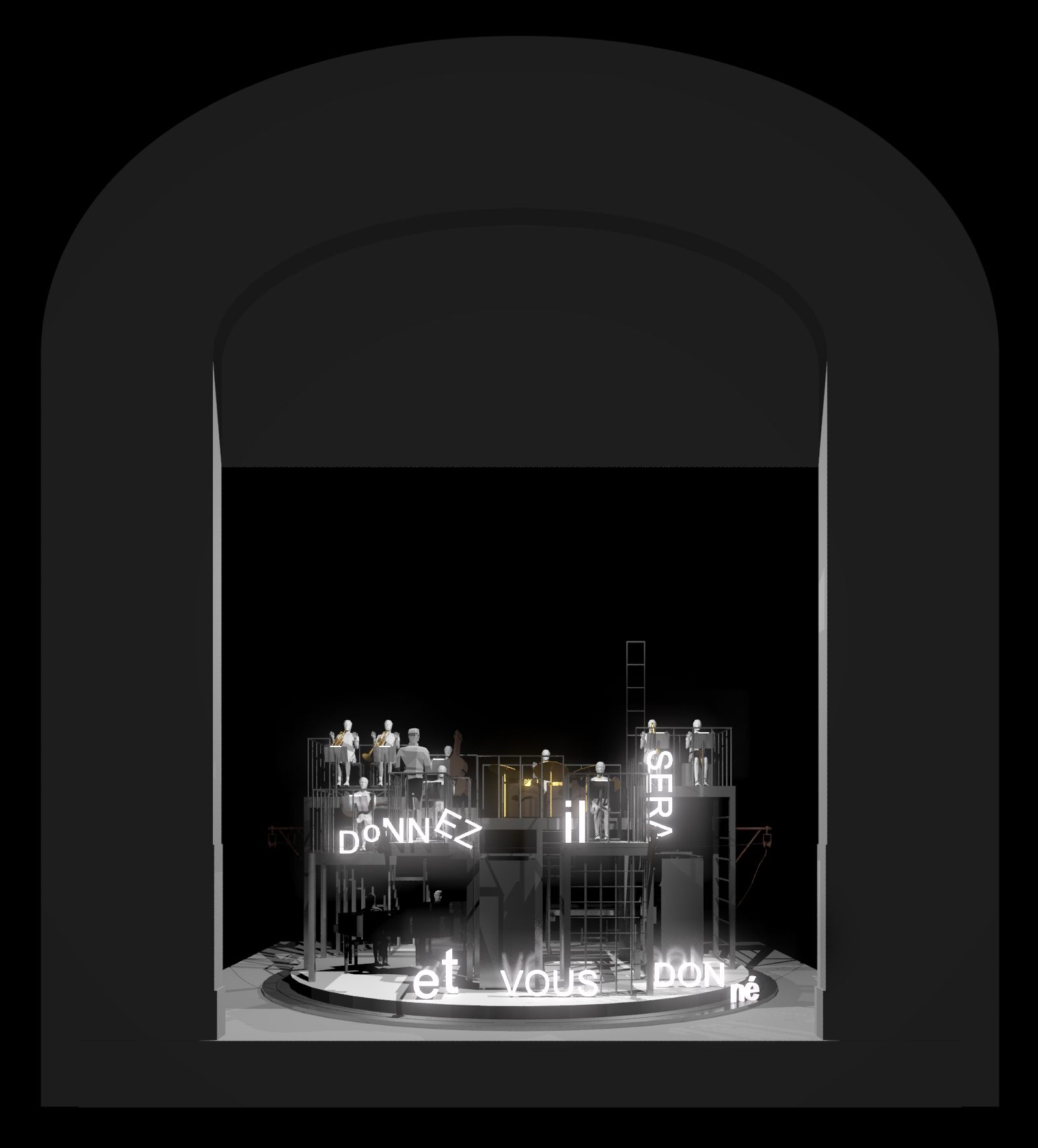 L'Opéra de Quat'Sous — Set design render