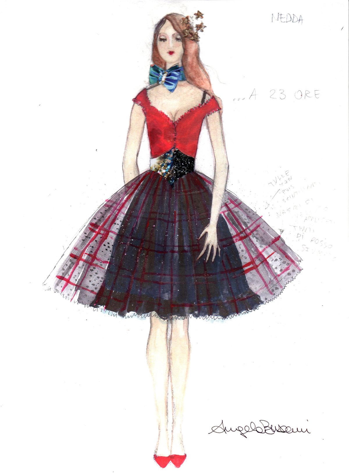 Figurino — Nedda (second costume) by Angela Buscemi