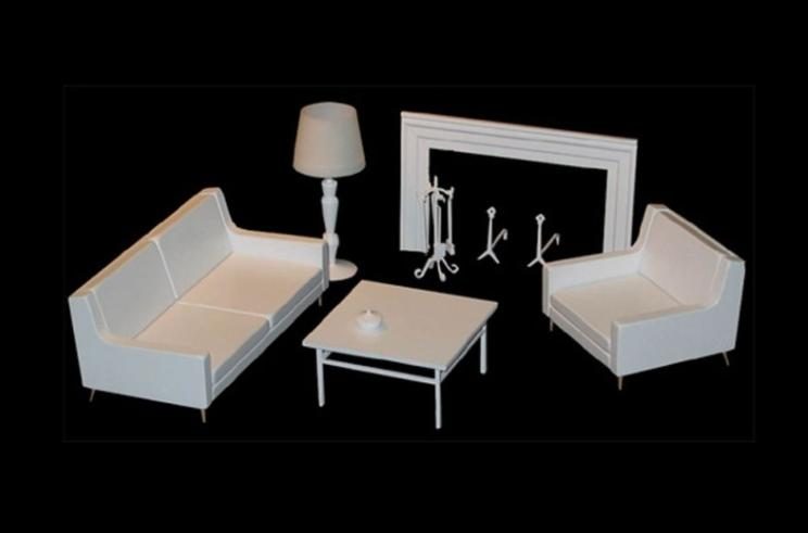 La Pietra del Paragone — prototipo elemento scenografico in miniatura, maquette supervisionata da Cristian Taraborrelli
