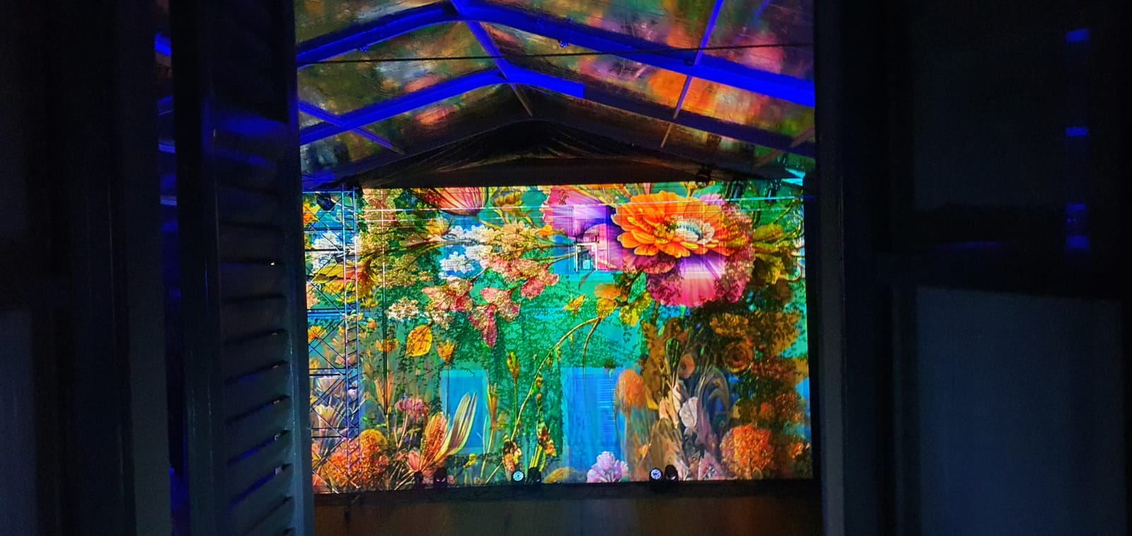 Proiezioni floreali immersive